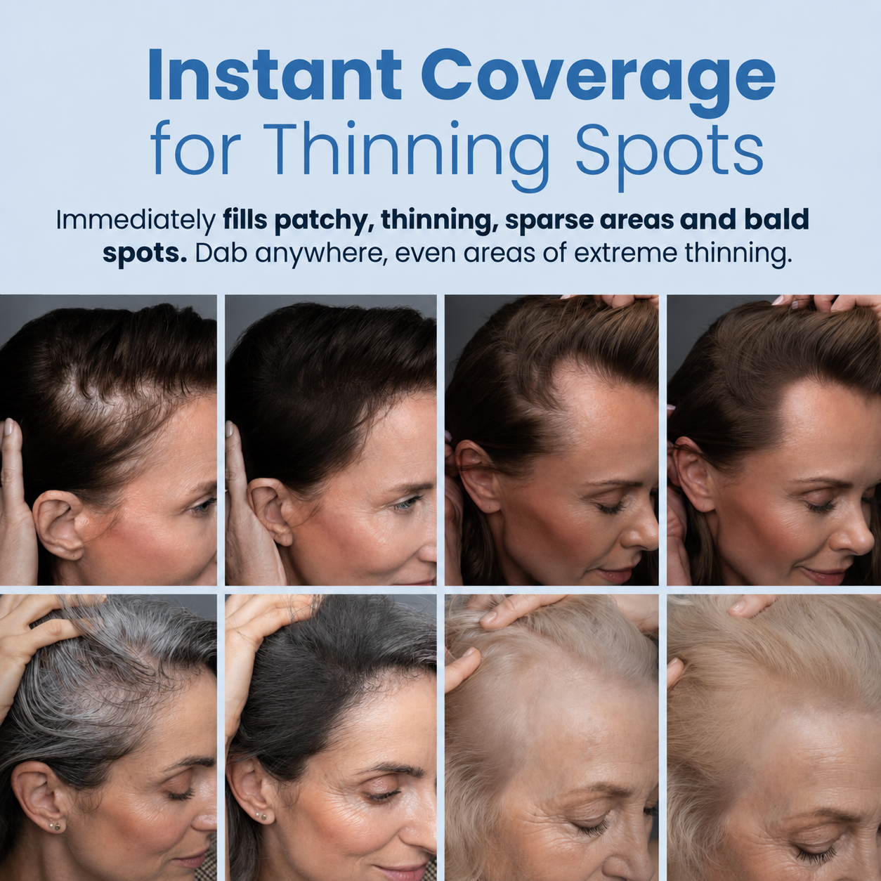 Rhode Hairline Coverage Powder, Instantly Conceal Grays & Thinning Hair