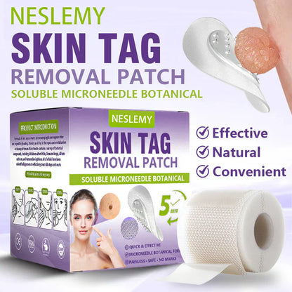 Soluble Microneedle Botanical Skin Tag Removal Patch