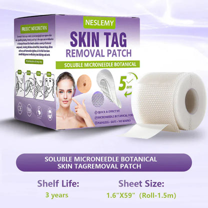 Soluble Microneedle Botanical Skin Tag Removal Patch