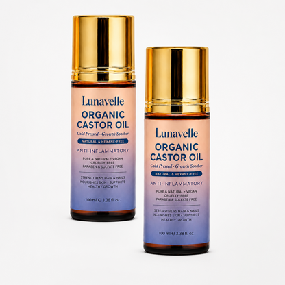Lunavelle Organic Castor Oil – Nourishes Hair, Lashes & Skin