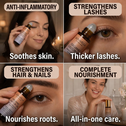 Lunavelle Organic Castor Oil – Nourishes Hair, Lashes & Skin